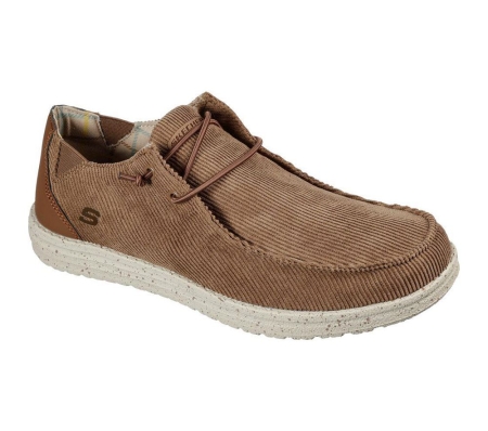 Skechers Relaxed Fit: Melson - Corduroy Men's Loafers Brown | WHNB56831