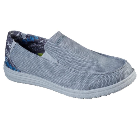 Skechers Relaxed Fit: Melson - Ralo Men's Loafers Grey | VFKA32951