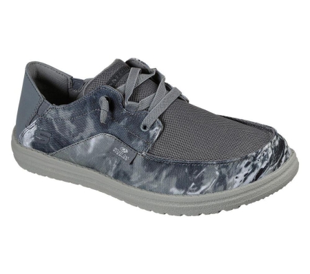 Skechers Relaxed Fit: Melson - Topher Men's Trainers Grey | XBND54326