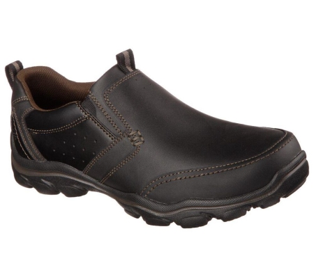 Skechers Relaxed Fit: Montz - Devent Men's Loafers Black | HTYO69270