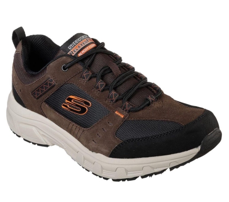 Skechers Relaxed Fit: Oak Canyon Men's Walking Shoes Brown Black | DUCA89063