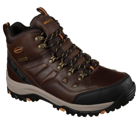 Skechers Relaxed Fit: Relment - Traven Men's Hiking Boots Brown | EFUW09457