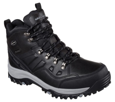 Skechers Relaxed Fit: Relment - Traven Men's Hiking Boots Black | JOFW62748