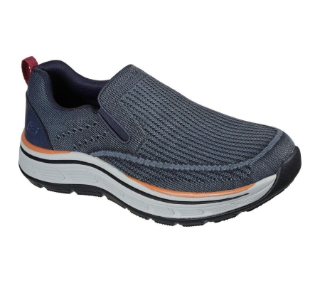 Skechers Relaxed Fit: Remaxed - Edlow Men's Loafers Navy | QGDH40356