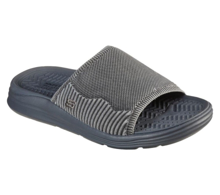 Skechers Relaxed Fit: Sargo - Mar Way Men's Slides Grey | JTVA85930