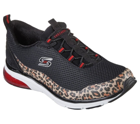 Skechers Relaxed Fit: Skech-Air Edge - On The Move Women's Training Shoes Black Leopard | VJBR10976