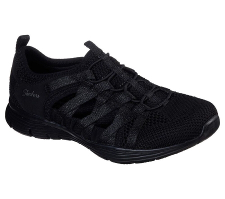 Skechers Seager - Breeze In Women's Trainers Black | ATHU26547