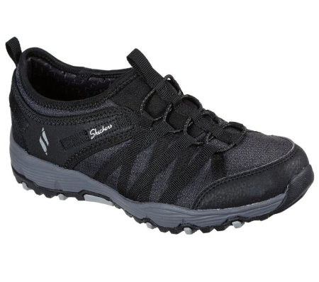 Skechers Seager Hiker - Topanga Women's Hiking Shoes Black | GOKZ76509