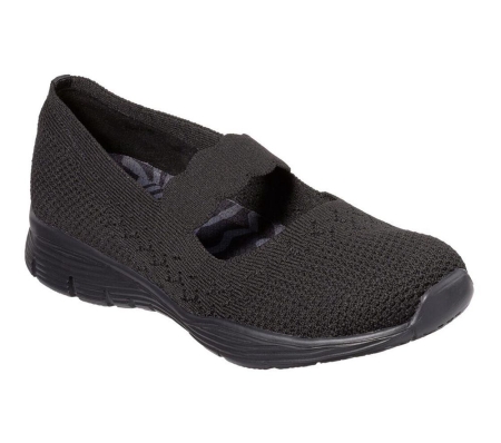 Skechers Seager - Power Hitter Women's Trainers Black | WUPV27089