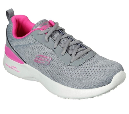 Skechers Skech-Air Dynamight - Top Prize Women's Training Shoes Grey Pink | HYSJ46708