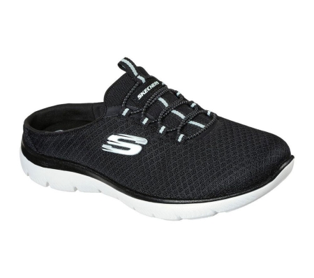 Skechers Summits - Swift Step Women's Trainers Black Blue | JDZK60427