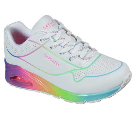 Skechers Uno - Pop of Sunshine Women's Trainers White Multicolor | BNWP39254