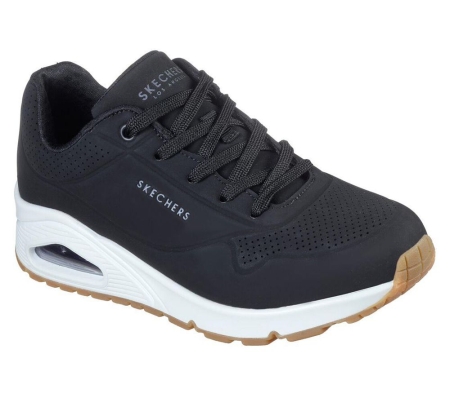 Skechers Uno - Stand On Air Women's Trainers Black | EOVP28175