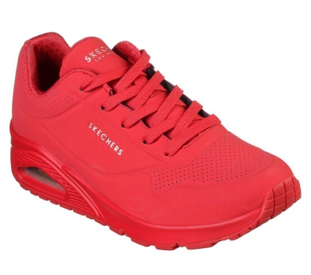 Skechers Uno - Stand On Air Women's Trainers Red | MUSO56780