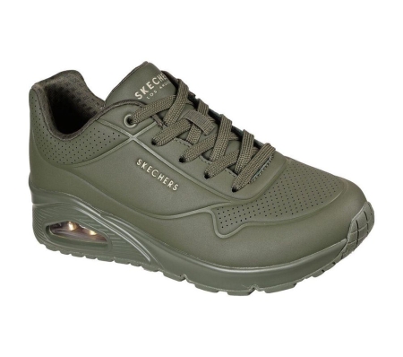 Skechers Uno - Stand On Air Women's Trainers Green | RLUB64805