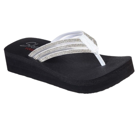 Skechers Vinyasa - Sugar Pie Women's Flip Flops White | UEIA12305